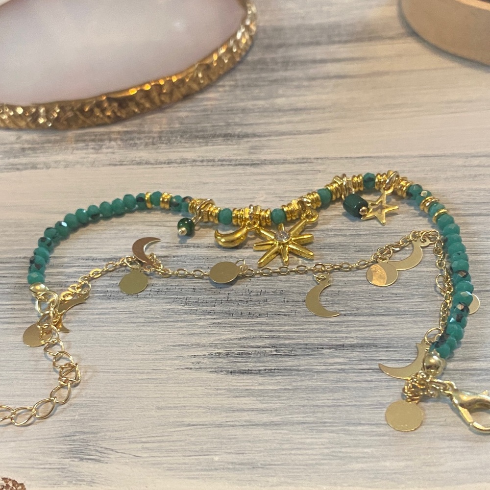 Sun&Moon Layered Bracelet - Picture 4 of 4